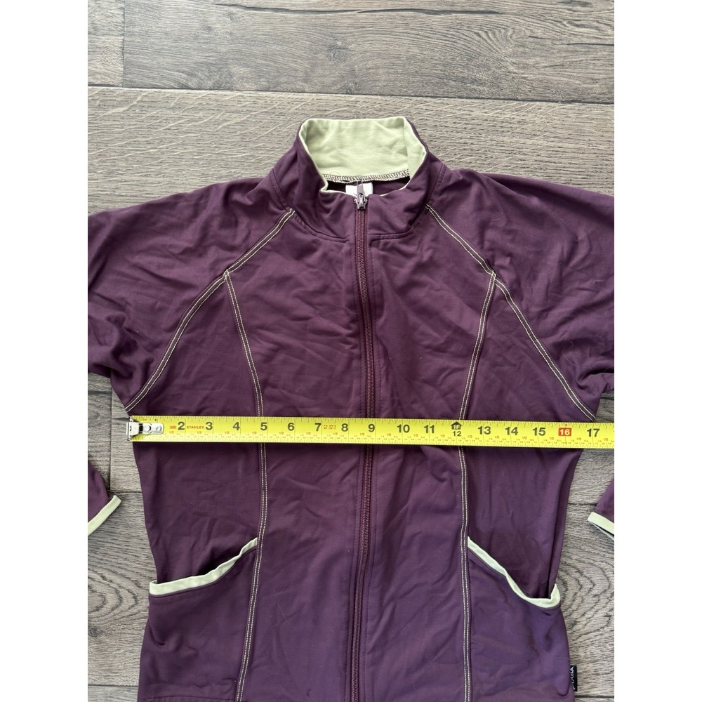 Prana Jacket Womens Small Purple Full Zip Athletic Stretch‎ Hiking Yoga USA Made - Picture 11 of 14